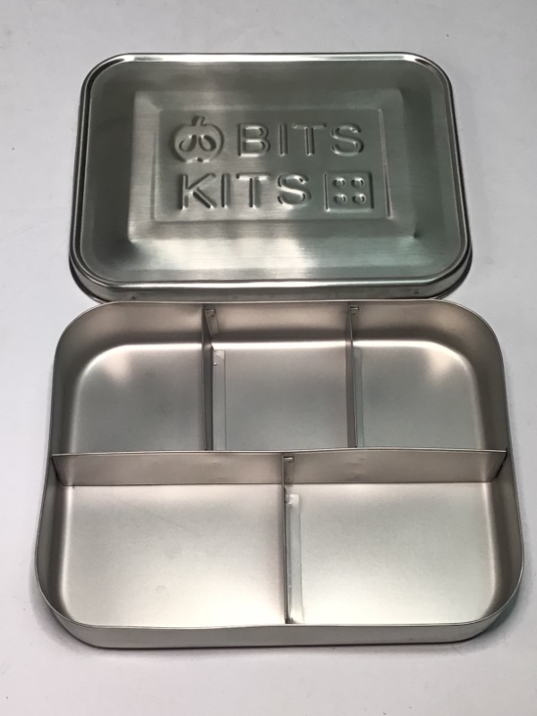 Photo 2 of Bits Kits Stainless Steel Bento Box Lunch and Snack Container for Kids and Adults, 5 Sections