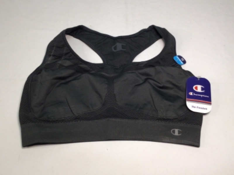 Photo 1 of 2 XL Sports Bras by Champion- 1) Women's Sports Bra by Champion-Freedom- Color is called Asphalt (GreenishGray)-Size XL- Moderate Support
2) Women's Sports Bra by Champion- Blue- Size XL