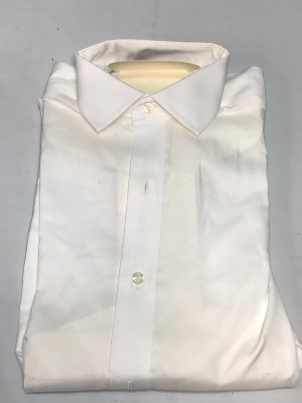 Photo 1 of Men's Classic Fit Button Collar White Dress Shirt- Size 15 33