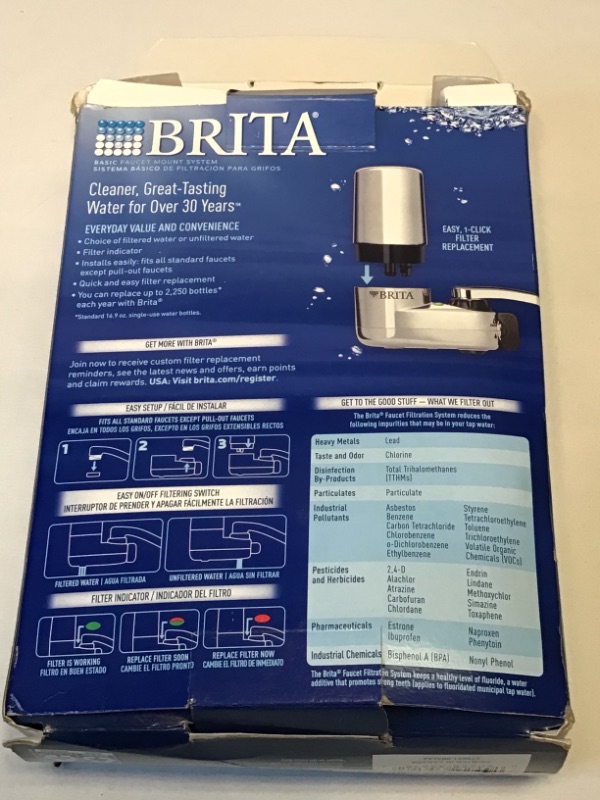 Photo 2 of Brita Basic Mount Faucet Water Filter System, Chrome