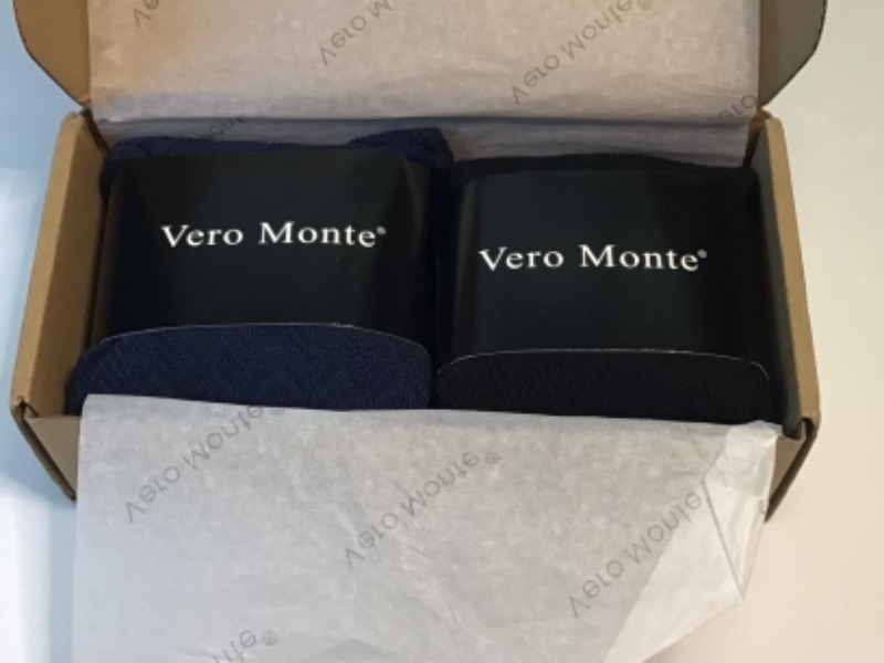 Photo 2 of Vero Monte Woman's Footed Tight-2 Pair- One Pair Black One Pair Navy Blue