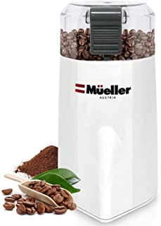 Photo 1 of Mueller Austria HyperGrind Precision Electric Spice/Coffee Grinder Mill with Large Grinding Capacity and HD Motor also for Spices, Herbs, Nuts, Grains, White