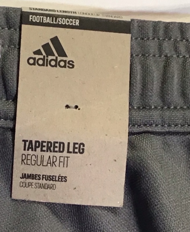 Photo 4 of Adidas Tapered Leg Regular Fit Standard Length Soccer Sweatpants-Color Gray- Size Men's Large