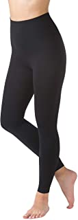 Photo 1 of Warner's Women’s No Muffin Top Leggings – Seamless, Shaping, High-Waisted Control Leggings-Black- Size L/XL