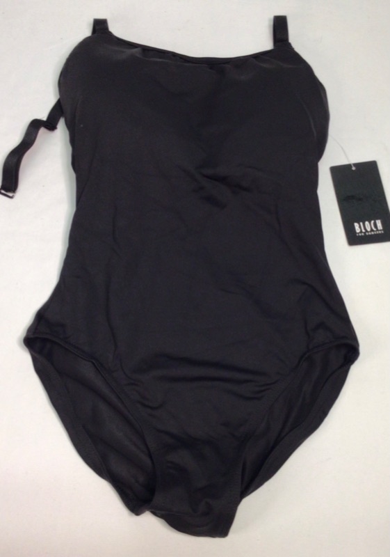 Photo 1 of Bloch Adjustable Strap Inner Support Leotard- Black-Adult Small  Item# L8730