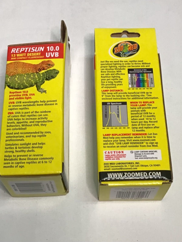 Photo 3 of 2-PACK ReptiSun 10.0 UVB Mini Compact Fluorescent (13 watts)