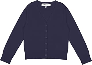 Photo 2 of YEMAK Girl’s Knit Cardigan Sweater – Long Sleeve Scoop Neck Basic Kids Casual Button Down Soft Lightweight Knitted Cute Top-Color BluishGreen-
Size Girls XL