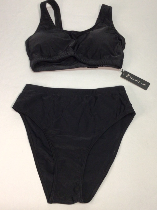 Photo 1 of Women's Two Piece Swimsuit by Tempt Me-Black- Size Medium