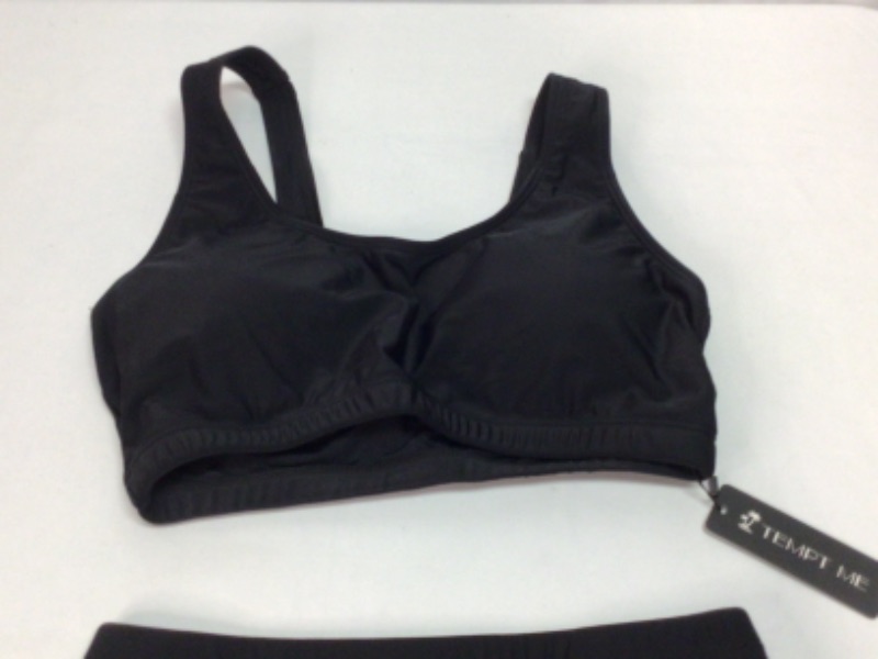 Photo 2 of Women's Two Piece Swimsuit by Tempt Me-Black- Size Medium