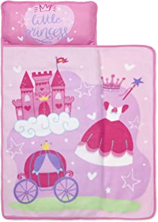 Photo 1 of Baby Boom Funhouse Little Princess Kids Nap Mat Set – Includes Pillow and Fleece Blanket – Great for Girls Napping During Daycare, Preschool, or Kindergarten - Fits Toddlers and Young Children, Pink