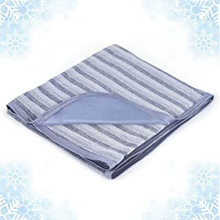 Photo 1 of Cooling Blanket with Double Sided Cold,Lightweight Breathable Summer Blankets for Bed,Cool Tech Transfer Heat to Keep Adults, Children Cool for Hot Sleepers Night Sweats,with Travel Bag--90 x90 inches