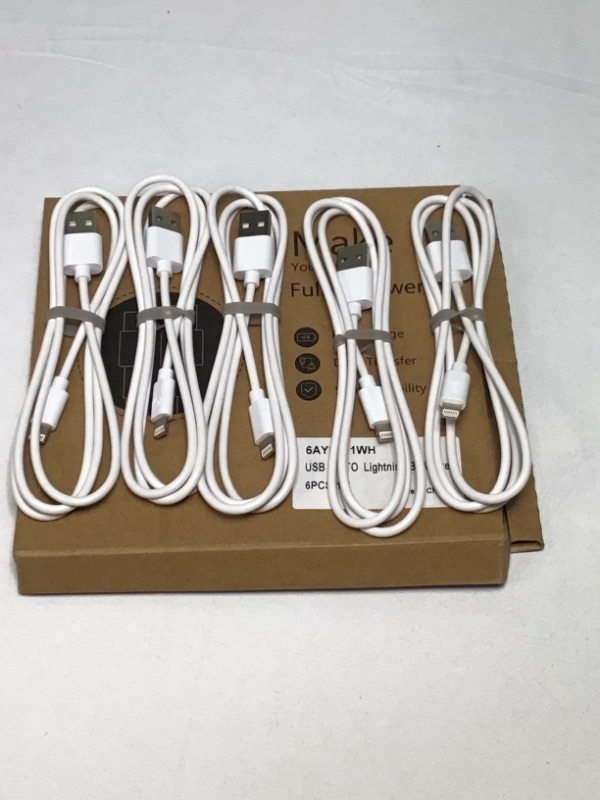 Photo 1 of 5 pack USB to Lightning Cords- 3 Feet Long each