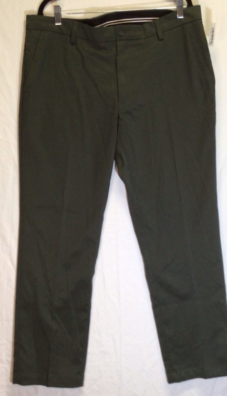 Photo 2 of Amazon Essentials Men's Khaki Pants- Green- Size 38 x 32