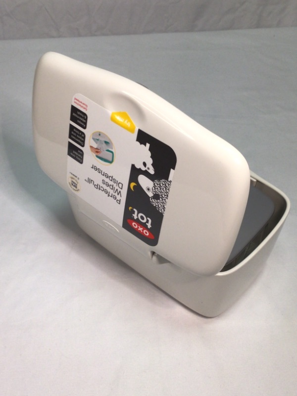Photo 1 of OXO Tot Perfect Pull Wipes Dispenser, Gray , 8.75x6.5x4.5 Inch (Pack of 1)