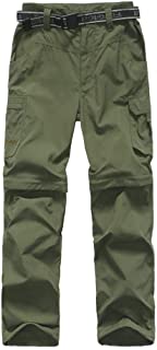 Photo 2 of ADANIKI Boy's Casual Outdoor Quick Dry Pants Kids' Cargo Pant UPF 50+ Waterproof Hiking Climbing Convertible Youth Trousers-Size Boys XL-Color is Gray