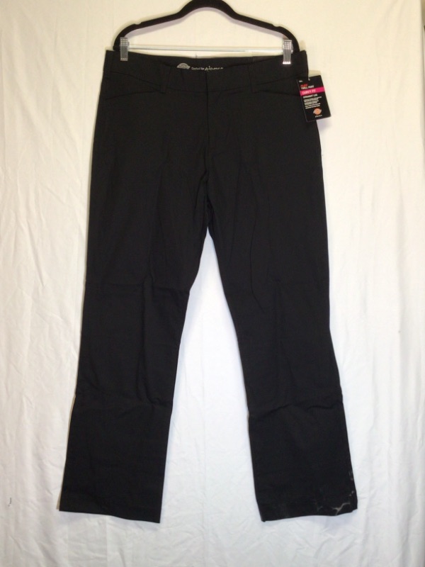 Photo 2 of Dickies Women's Work Pants Flex Twill Pants Curvy Fit Straight Leg- Black- Size 14 Regular