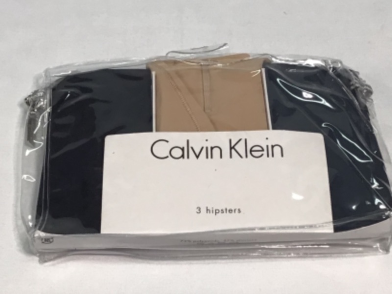 Photo 2 of Calvin Klein Women's Invisibles Hipster Multi-Pack Panty- 3 Pack- Black and Beige- Size Small