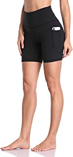 Photo 1 of Women's Yoga Shorts by colorfulkoala- High Waisted-Two phone pockets- 5 Inch inseam-Black-Size Medium