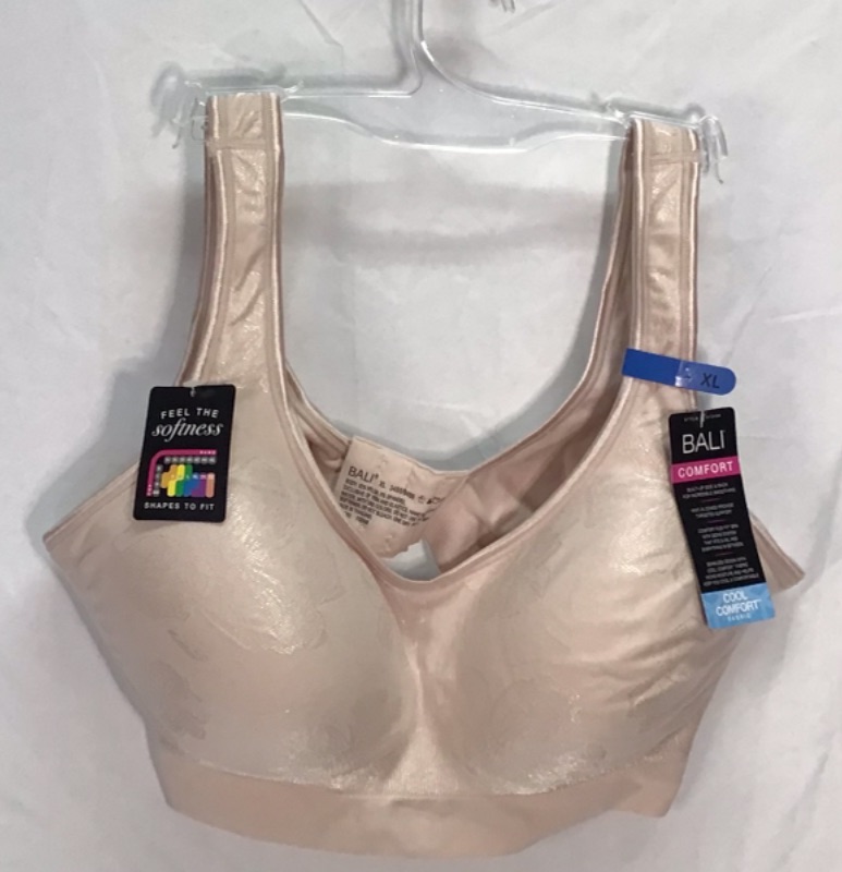 Photo 2 of Women's Bra by Bali- Soft Wireless-Cool Comfort Fabric- Size XL- Color Light Pink/Nude