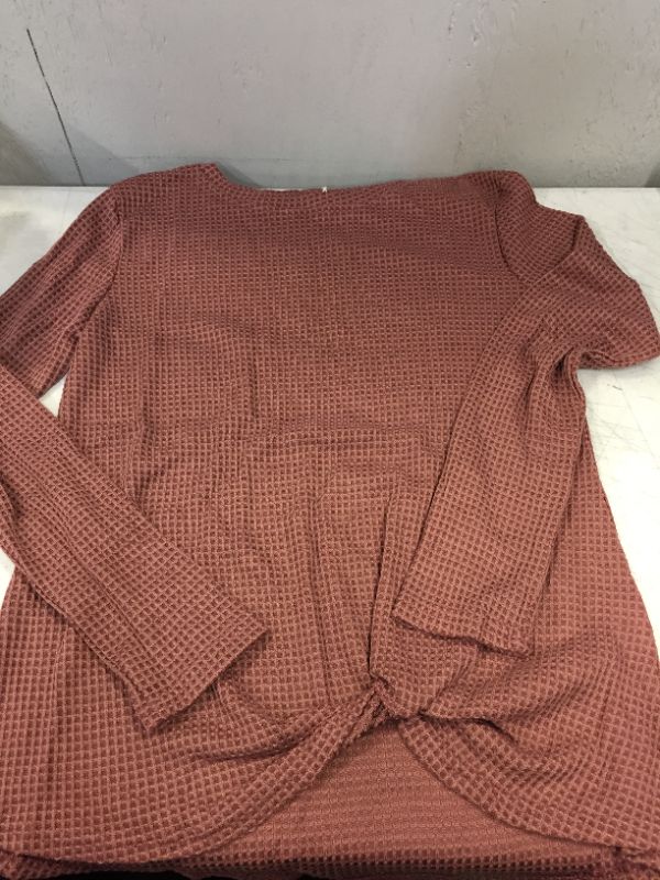 Photo 1 of DUOSTICK LONG SLEEVE SHIRT WOMENS RUST RED ( SIZE XS) 
