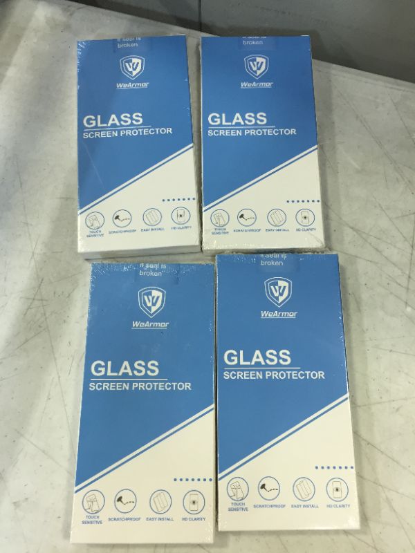Photo 1 of (FOUR PACK) WEARMOR EASY TOUCH (2 PC)  GLASS SCREEN PROTECTOR IPHONE 13 PRO MAX  ** FACTORY SEALED***