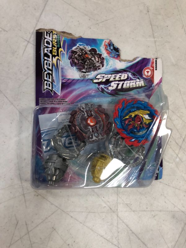 Photo 2 of BEYBLADE Burst Surge Speedstorm Mirage Helios H6 and Gaianon G6 Spinning Top Dual Pack -- 2 Battling Game Top Toy for Kids Ages 8 and Up
