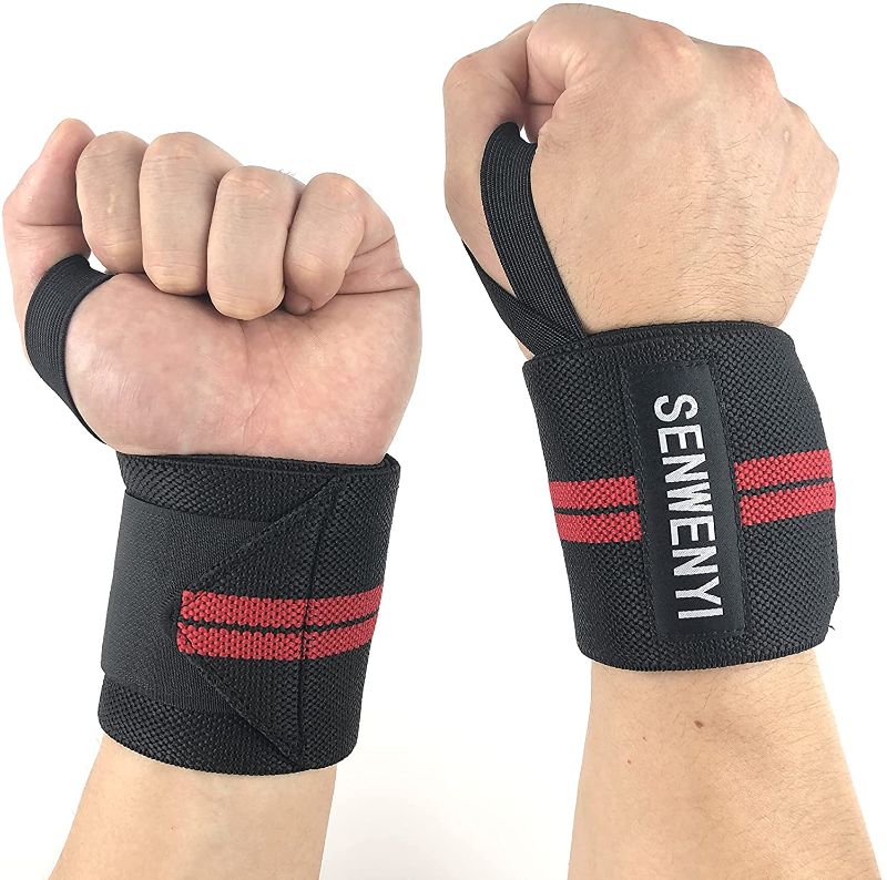 Photo 1 of 2PC LOT
SENWENYI Premium Wrist Wraps for Weightlifting 18 Inches Thumb Loops with Wrist Support for Workouts Powerlifting Wrist Straps for Weight Lifting Men and Women Weight Lifting, Crossfit, Powerlifting, Strength Training

110 Inch Adjustable Speed Ju