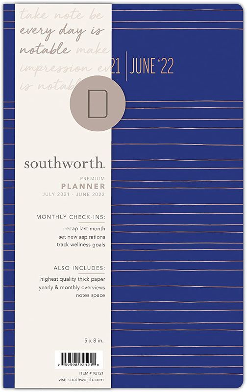 Photo 2 of 2PC LOT
Choices 2.0: Your Move: The Homecoming: 10 Benefits of Choosing Kingdom Love and Royalty Paperback – December 6, 2020

Southworth Academic Planner (July 2021-June 2022), 5" x 8", Cobalt Metallic Stripe, 28 lb./105 gsm Paper, Small Flex (92121)


