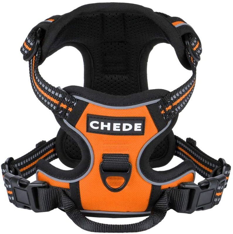 Photo 1 of 2PC LOT
chede No Pull Dog Harness,Reflective Vest Harness with 2 Leash ,Adjustable Soft Padded Dog Vest with Easy Control Handle for Small Medium Large Dog (Large, Orange) 

TropiClean Dog Shampoo, Made in USA - Derived from Natural Ingredients - Grooming