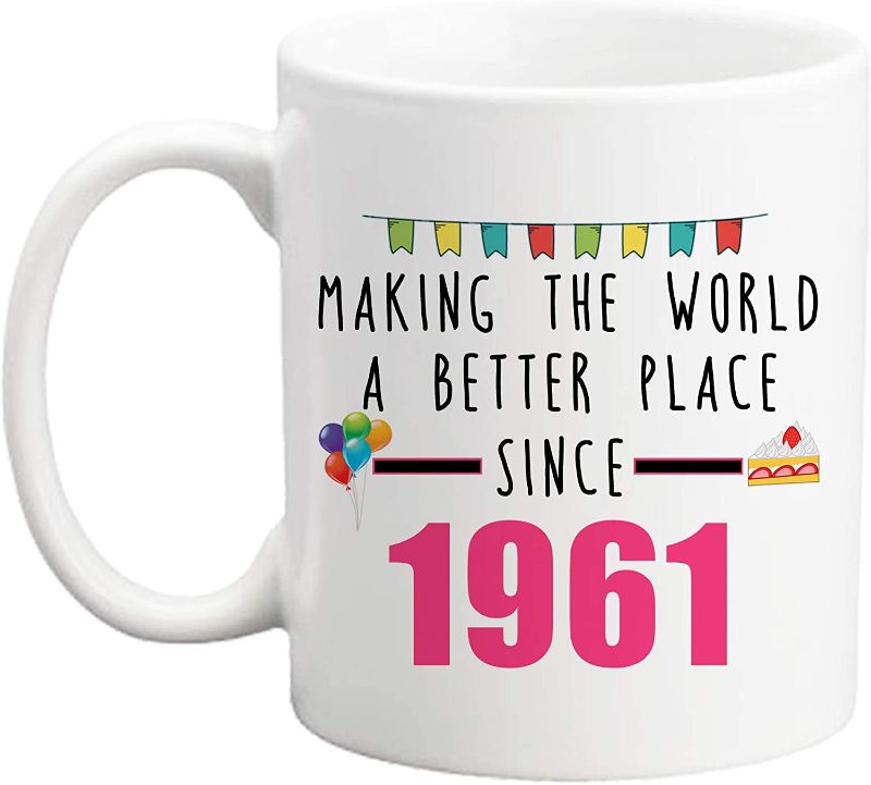 Photo 1 of 2PC LOT
LXQM 60 Birthday Gifts for Women - Making The World A Better Place Since 1961 Birthday Mug - 11 oz Coffee Mug 60th Birthday Mug 60th Gift Ideas to Wife, Grandma, Mom, Daughter, Sister, Friend, Boss

Daughter-In-Law Coffee Mug | Daughter-In-Law Rae