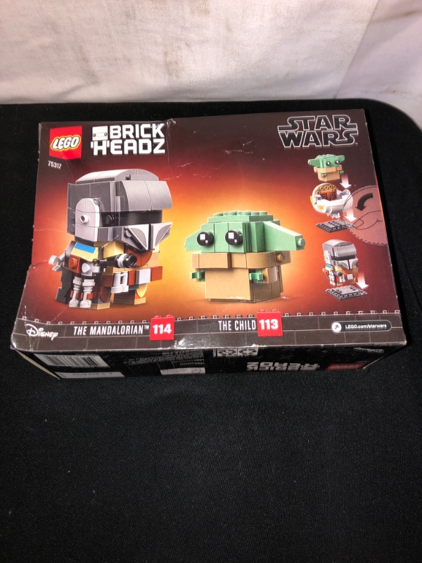 Photo 2 of LEGO BrickHeadz Star Wars The Mandalorian & The Child 75317 Building Kit, Toy for Kids and Any Star Wars Fan Featuring Buildable The Mandalorian and The Child Figures (295 Pieces)
