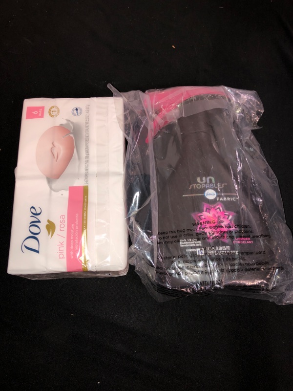 Photo 1 of 2PC LOT
Dove Beauty Bar Gentle Cleanser For Softer and Smoother Skin Pink More Moisturizing Than Ordinary Bar Soap 3.75 oz 6 Bars

Febreze Fabric Refresher Air Freshener, Shimmer, 16.9 Ounce


