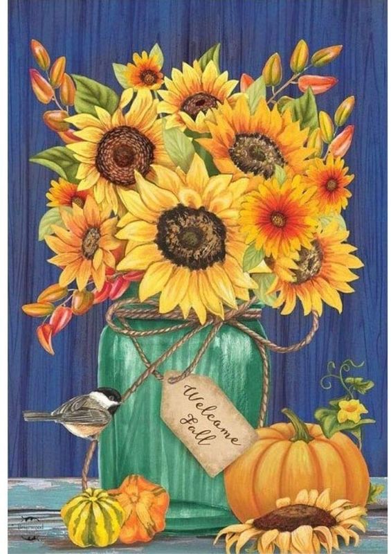 Photo 1 of DIY Diamond Painting Kits for Adults Kids Room Decor House Office Presents for Her Him Sunflower 11.8x15.7 in by Tangbr
2 COUNT