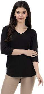 Photo 1 of ARMADIO 3/4 Sleeve Shirts for Women I Women's Relaxed 3/4 Sleeve T-Shirts
SIZE L