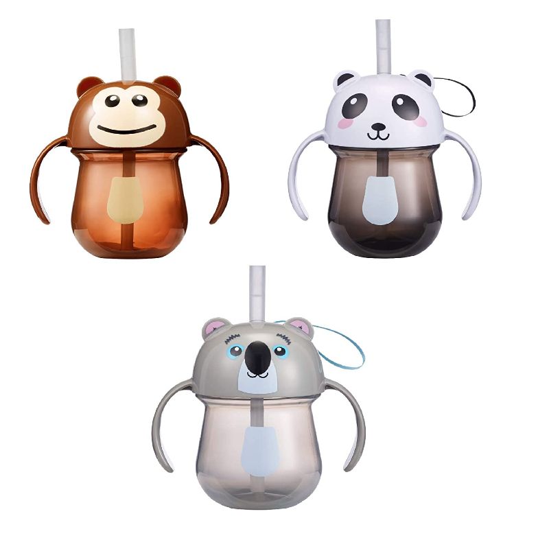 Photo 1 of The First Years Animal Character Straw Trainer Cup - 7 oz, 3pk, Multi