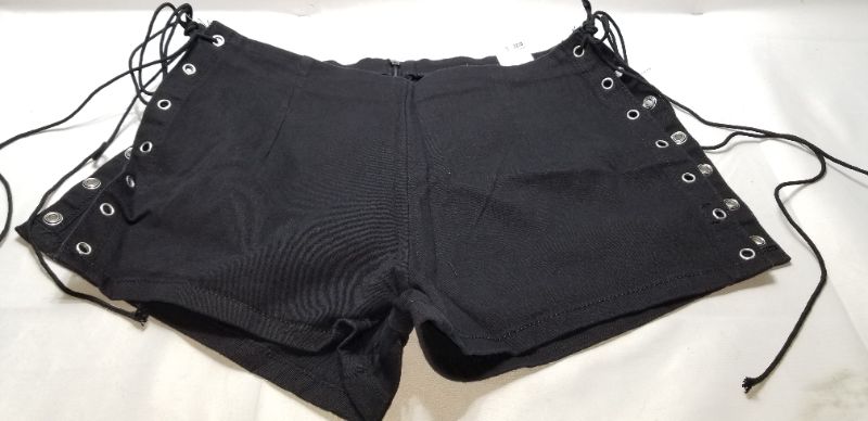 Photo 1 of  Crisscross Side Beach Shorts, black lg