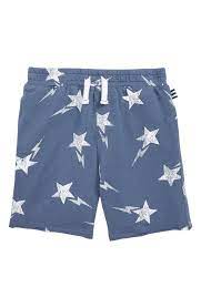 Photo 1 of Boys' Galaxy Star Print Knit Shorts - Little Kid In Raven Blue, size 4-5