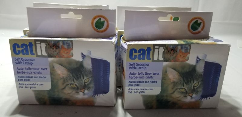 Photo 1 of  Catit Self Groomer with Catnip, 4 pack