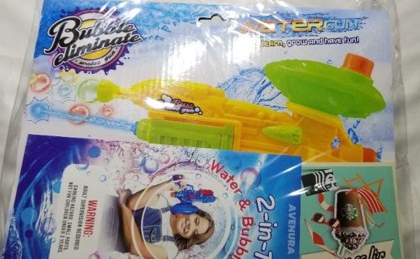 Photo 2 of (2 Pack) Bubble Gun and Water Gun for Kids