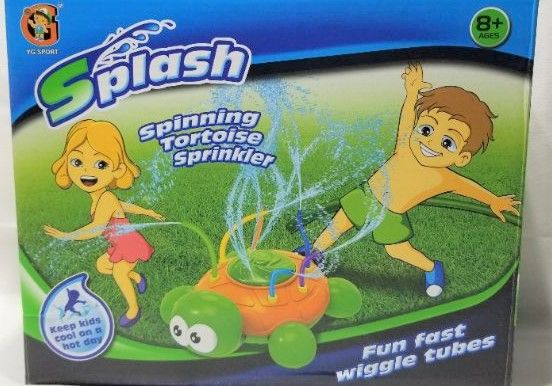 Photo 2 of Outdoor Water Spray Sprinkler - Backyard Spinning Turtle Sprinkler - Splashing Fun for Summer Days - Sprays Up to 8ft High - Attaches to Garden Hose