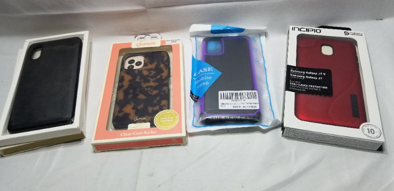 Photo 1 of ASSORTED PHONE CASES, 4 PCS