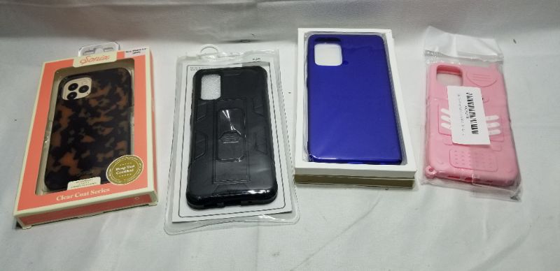 Photo 1 of ASSORTED PHONE CASES, 4 PCS