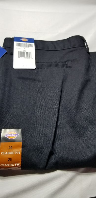 Photo 2 of Dickies Kids Boys' Big Flexwaist Flat Front Straight Leg Pant,, Black, Size 20 