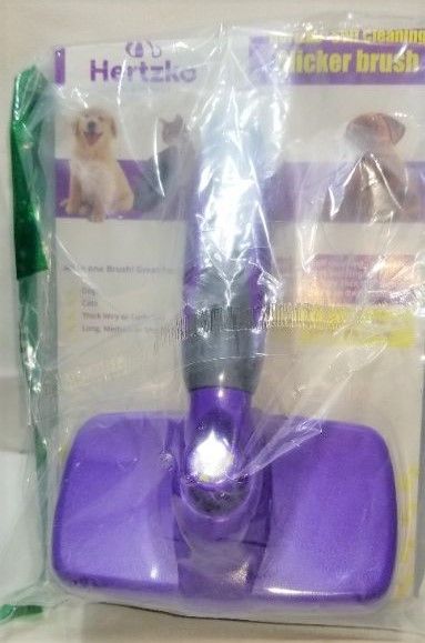 Photo 2 of  Pet Self Clean Slicker Brush by Hertzko - Great Grooming Tool for Small AND  Medium PETS