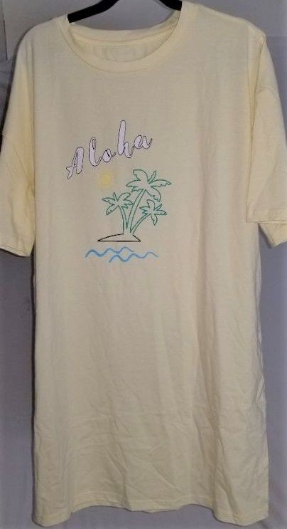 Photo 1 of ALOHA TSHIRT, YELLOW, XL