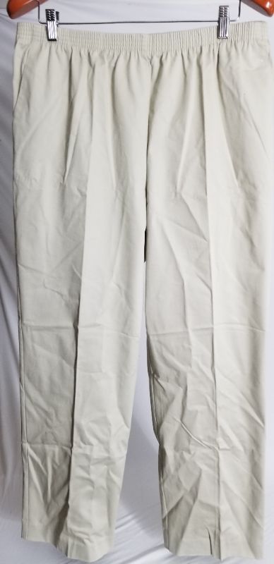 Photo 1 of ALFRED DUNNER CASUAL COTTON PANTS, TAN, SIZE 14