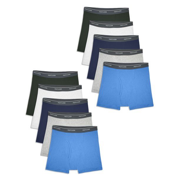 Photo 1 of Fruit of the Loom---Boys ----Underwear, 10 Pack Assorted Boxer Brief Underwear, --------Boys Size L (14-16)