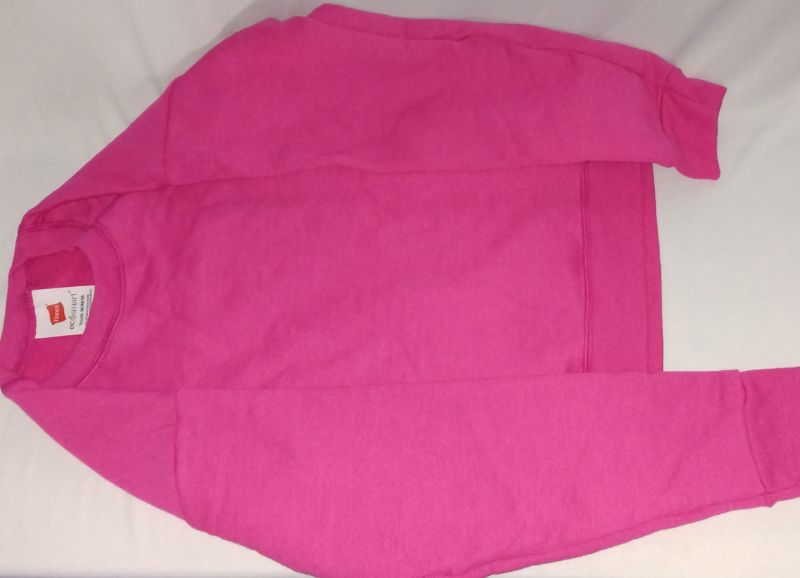 Photo 1 of HANES ECOSMART SWEATSHIRT, PINK, YOUTH MED