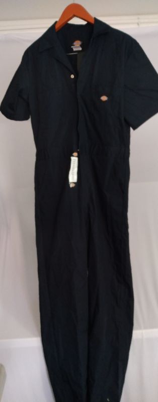 Photo 1 of Dickies Men's Short Sleeve Coveralls - Dark Navy M, Dark Blue