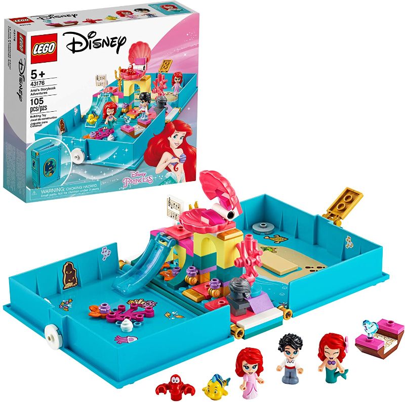 Photo 1 of LEGO Disney Ariel's Storybook Adventures 43176 The Little Mermaid Building Kit (105 Piece)
